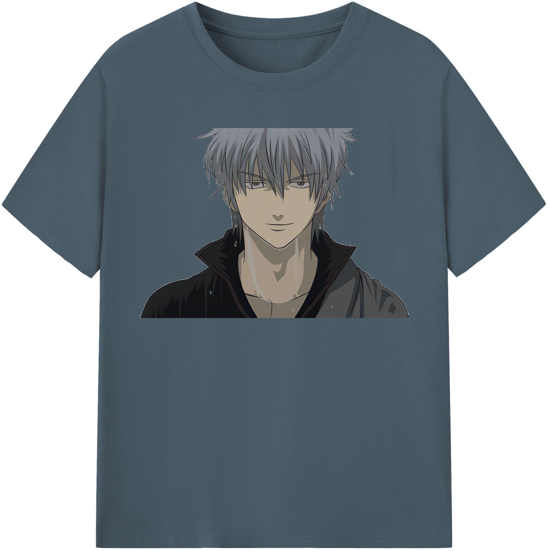 （画像用） ぎんたま 坂田銀時（さかたぎんとき） 神楽 志村新八（しむら しんぱち） GINTAMA Sakata Gintoki Kagura Shimura Shinpachi 綿100％半袖Tシャツ（フロントプリント）